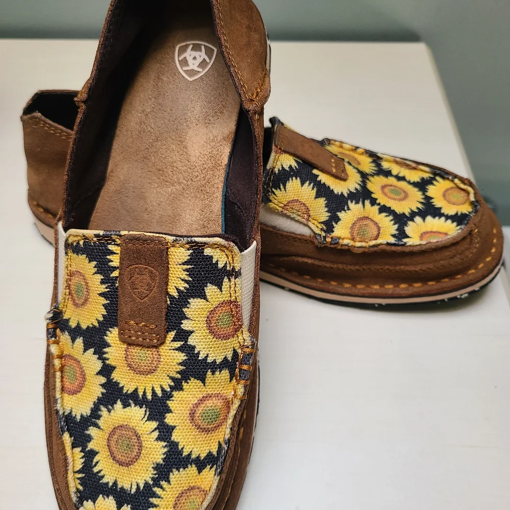 Ariat Brown Leather Loafers - Picture 1 of 6